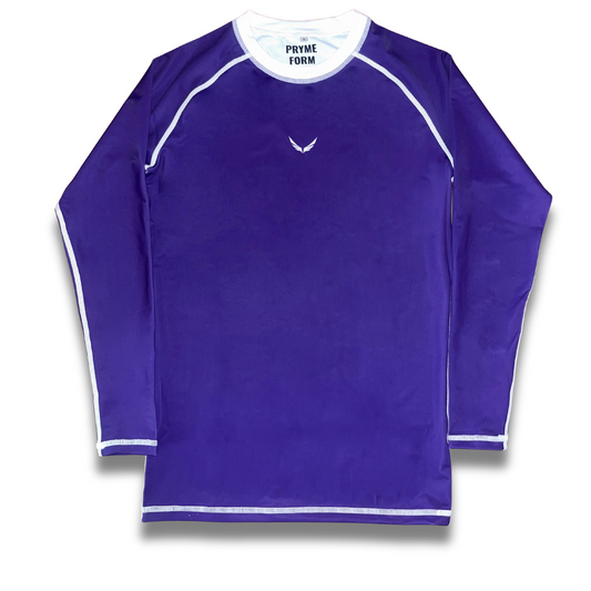R05. Rashguard Long sleeve - Purple/white