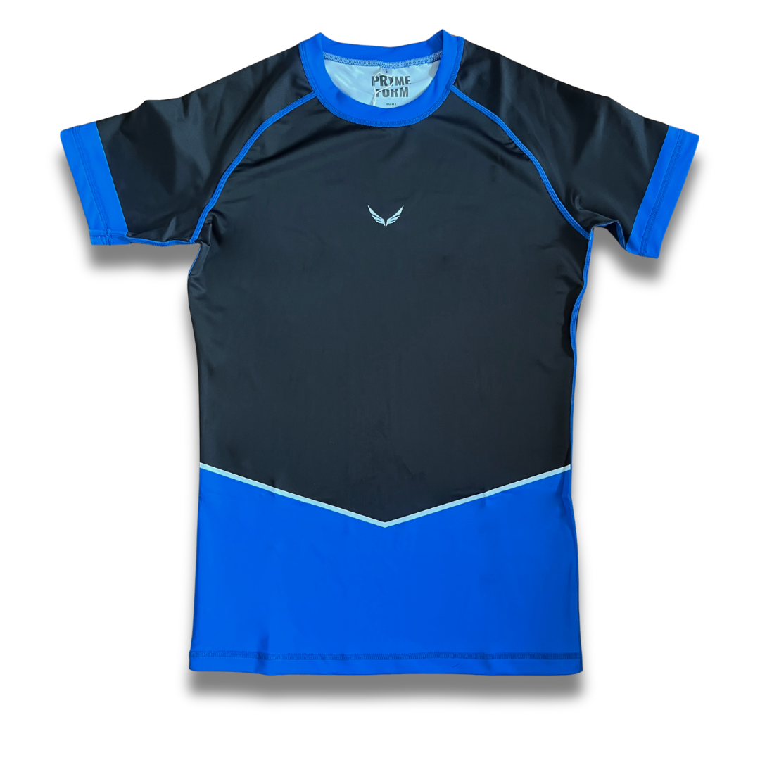 R11. Rashguard short sleeve - Blue/Black