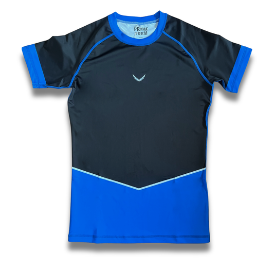 R11. Rashguard short sleeve - Blue/Black