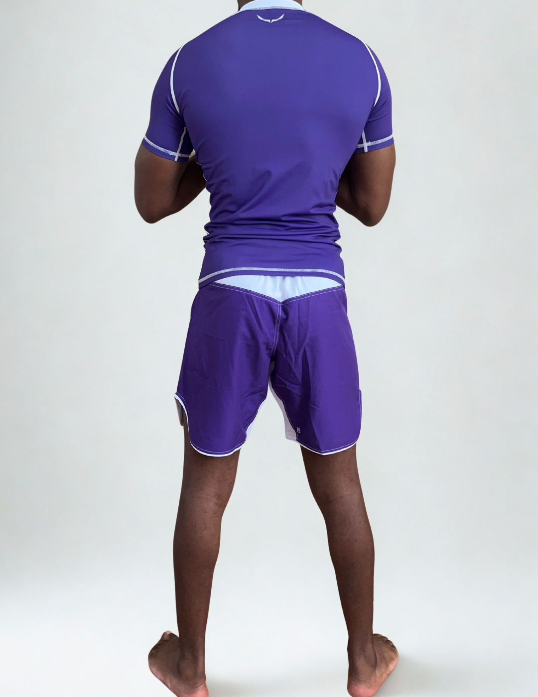 R05. Rashguard short sleeve - Purple/white