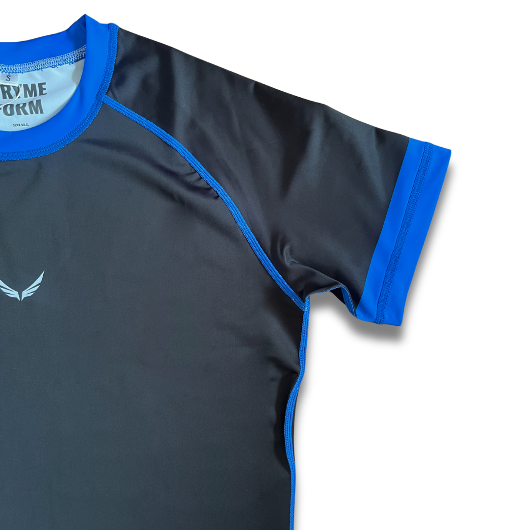R11. Rashguard short sleeve - Blue/Black