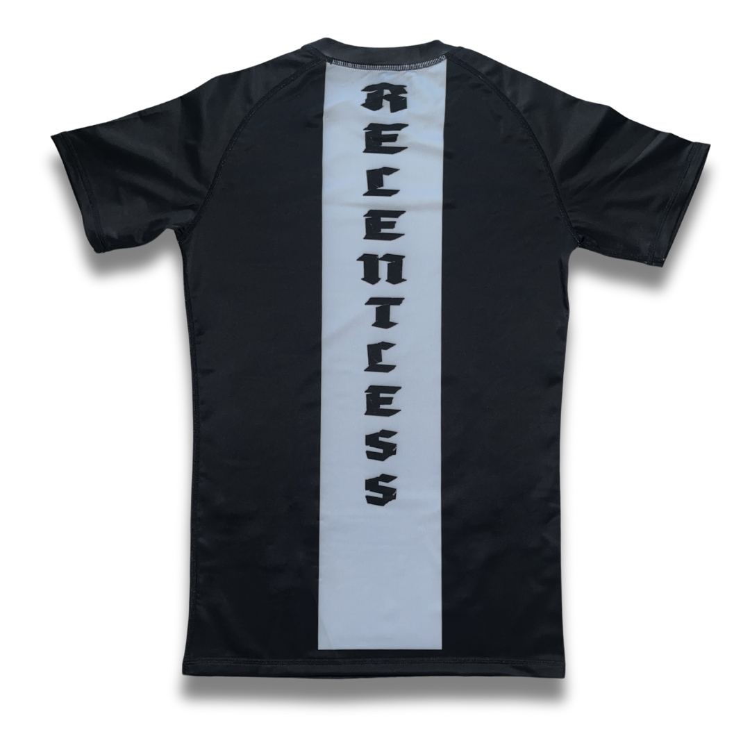 R01.Rashguard Short Sleeve - Black/Blue