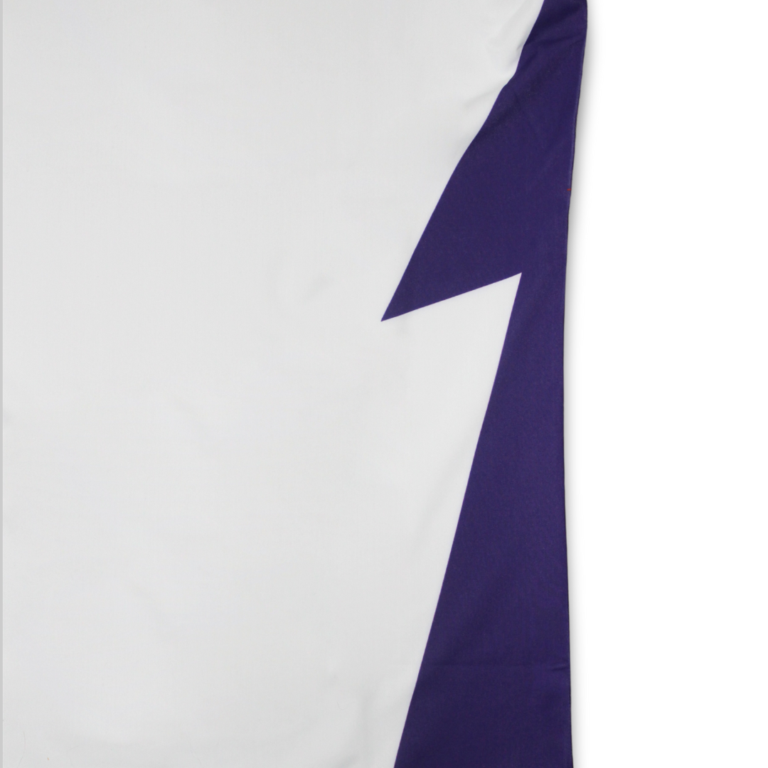 R04. Rashguard short sleeve - White/Purple