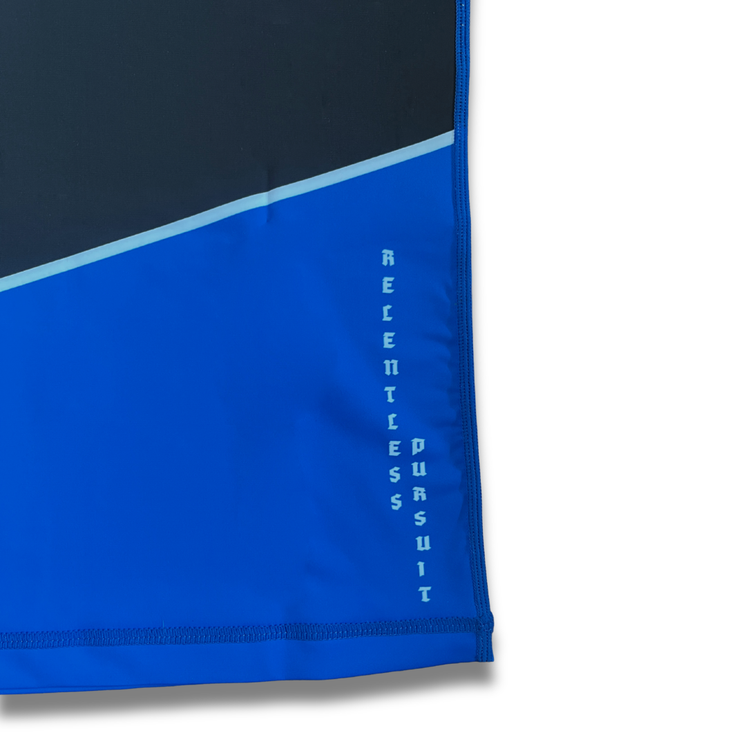 R11. Rashguard short sleeve - Blue/Black
