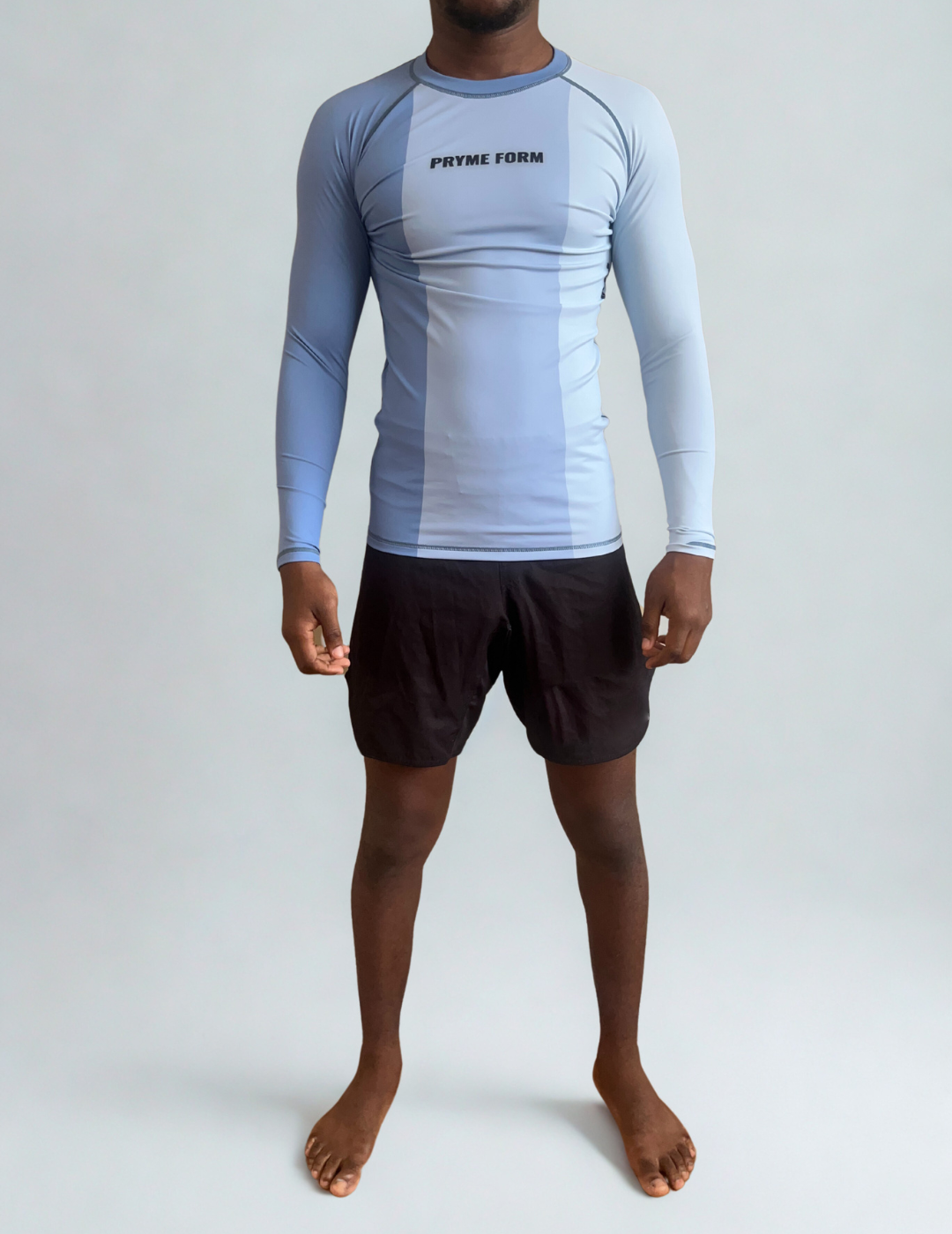 R02. Rashguard Long Sleeve - Triple Blue