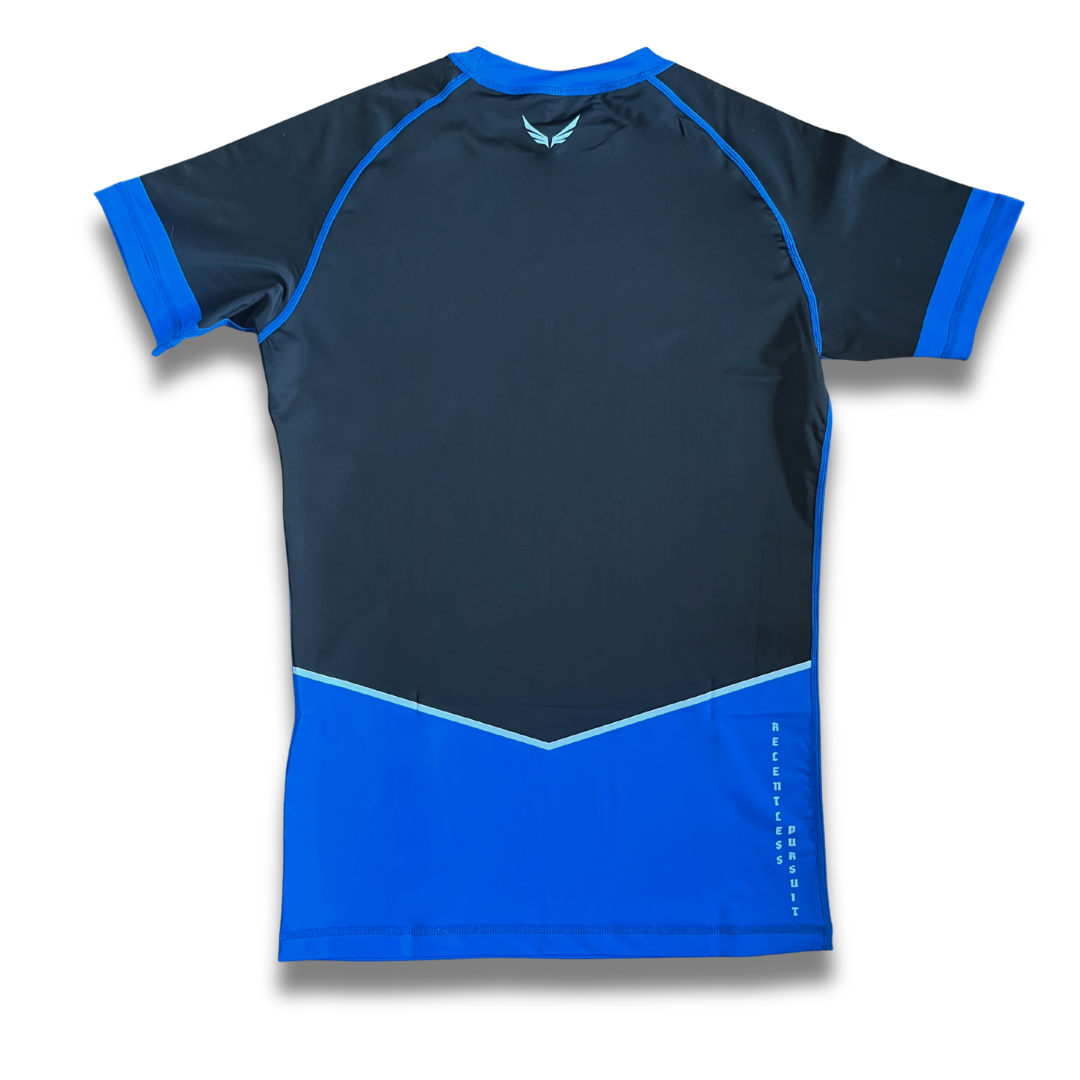 R11. Rashguard short sleeve - Blue/Black