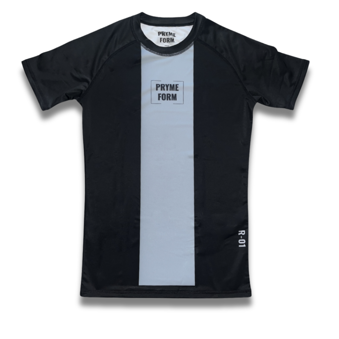 R01.Rashguard Short Sleeve - Black/Blue