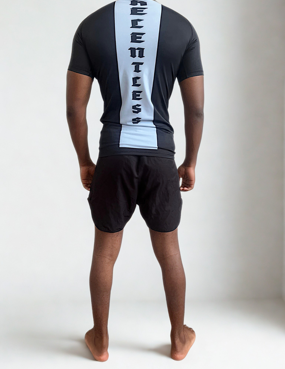 R01.Rashguard Short Sleeve - Black/Blue