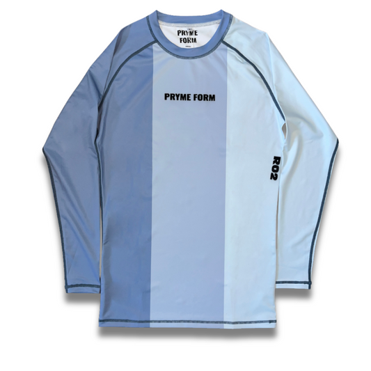 R02. Rashguard Long Sleeve - Triple Blue